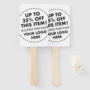 Custom Wedding Hand Fans 35% OFF Bulk Buy Discount