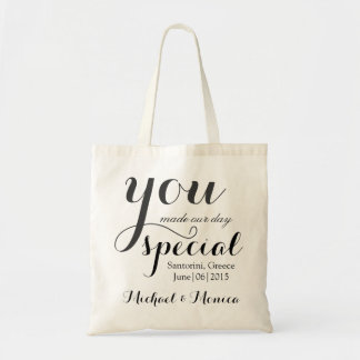 Custom Wedding Hotel Gift Tote Bag