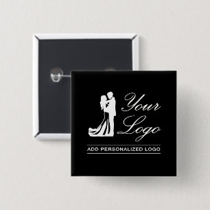 Custom Wedding Idea Personalised Photo Design 15 Cm Square Badge