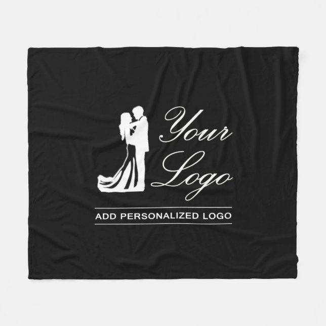 Custom Wedding Idea Personalised Photo Design Fleece Blanket (Front (Horizontal))