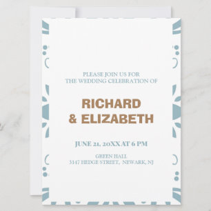 Custom wedding invitation