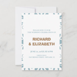 Custom wedding invitation