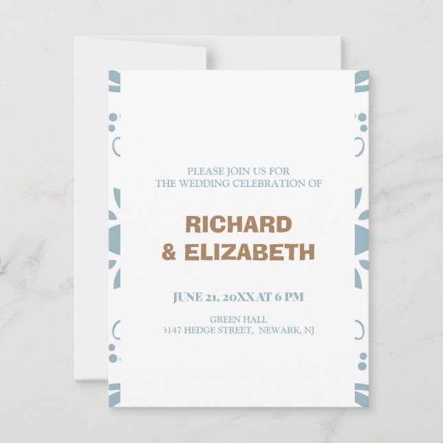Custom wedding invitation (Front)