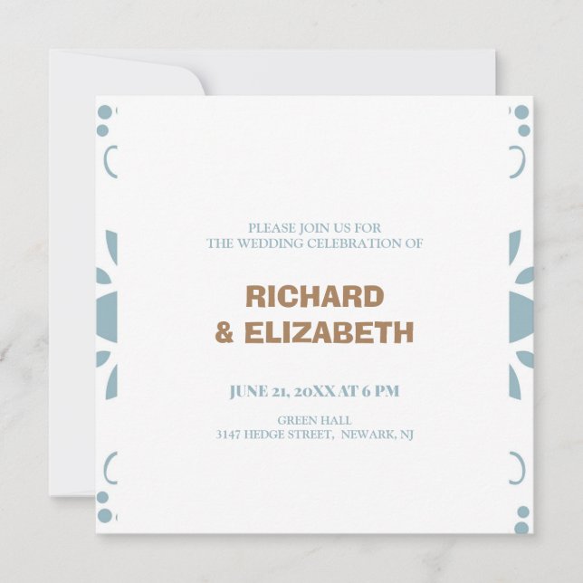 Custom wedding invitation (Front)