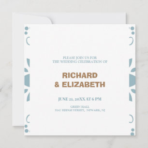 Custom wedding invitation