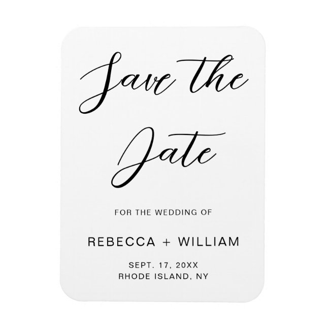 Custom Wedding Invitation Magnet (Vertical)