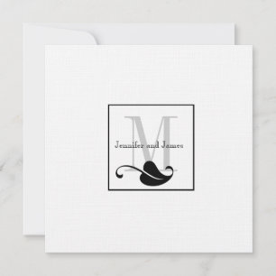 Custom Wedding Invitations Monogram Logo Names