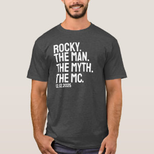 Custom Wedding Name And Date Master Of Ceremonies T-Shirt