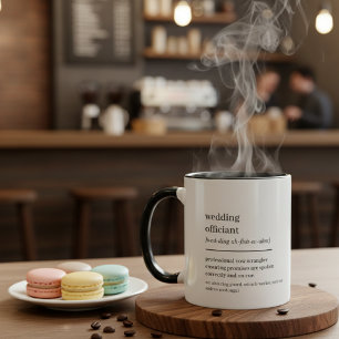 Custom Wedding Officiant Gift Hilarious Definition Mug