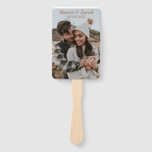 Custom Wedding or Engagement Hand Fan