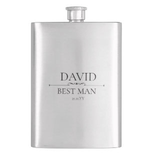 Custom Wedding Party Souvenir Best Man Hip Flask