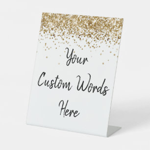 Custom Wedding Personalised Your Text Here Party Pedestal Sign
