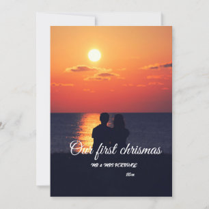 Custom Wedding Photo Folded Thank You Card