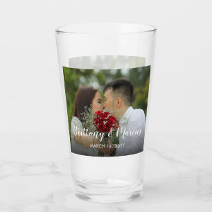 Custom Wedding Photo Glass
