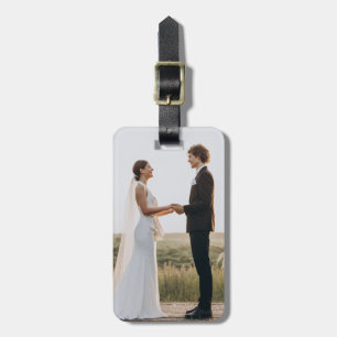 Custom Wedding Photo  Luggage Tag
