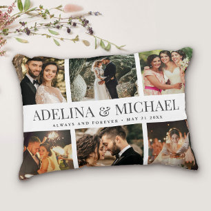 Custom Wedding Photo Modern Chic Stylish Elegant Decorative Cushion