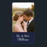 Custom Wedding Photo Monogram<br><div class="desc">Personalise it with your wedding photo and monogram,  year or other custom photos and text. Click Customise It to add more photos or text and create a unique one of a kind design.</div>