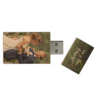 Custom Wedding Photo Monogram USB Flash Drive