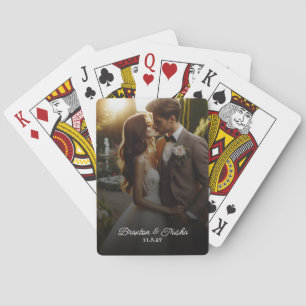 Custom Wedding Photo Playing Cards