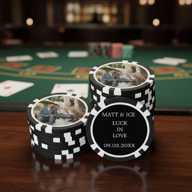 Custom Wedding Photo Poker Chip Favor (Creator Uploaded)