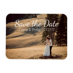 Custom Wedding Photo Save the Date Magnet