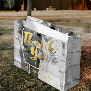 Custom Wedding Photo Thank You Gift Bag