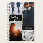 Custom Wedding planner engagement photo collage<br><div class="desc">A fun way to use your engagement photos is on your wedding planner. Use this collage template to populate it with your favourite photos as your plan. Personalise with your names and wedding date to inspire you as it gets closer. Please let me know if you need assistance by emailing...</div>