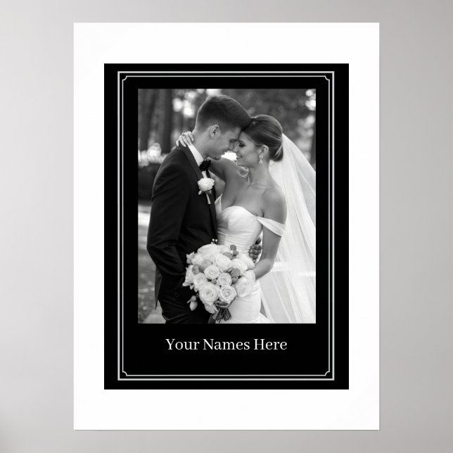Custom Wedding Potrait Poster (Front)