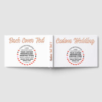 Custom Wedding Real Foil Guest Book - ROSE GOLD