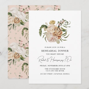 Custom Wedding Rehearsal Dinner Invitation