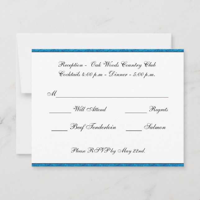 Custom Wedding Response Card (Front)