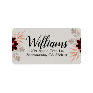 Custom Wedding Return Address Labels