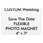 Custom Wedding Save The Date Photo Fridge Magnet