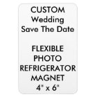 Custom Wedding Save The Date Photo Fridge Magnet
