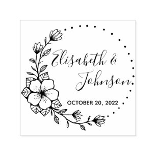 CUSTOM WEDDING SELF-INKING STAMP