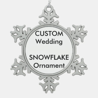 Custom Wedding Snowflake Ornament Decoration