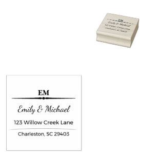 Custom Wedding Stamp Romantic Mail Keepsake