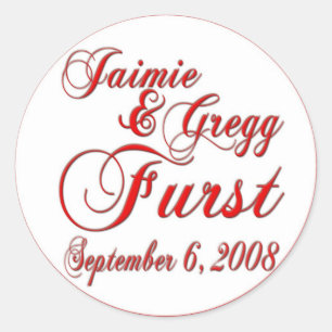 Custom Wedding Stickers