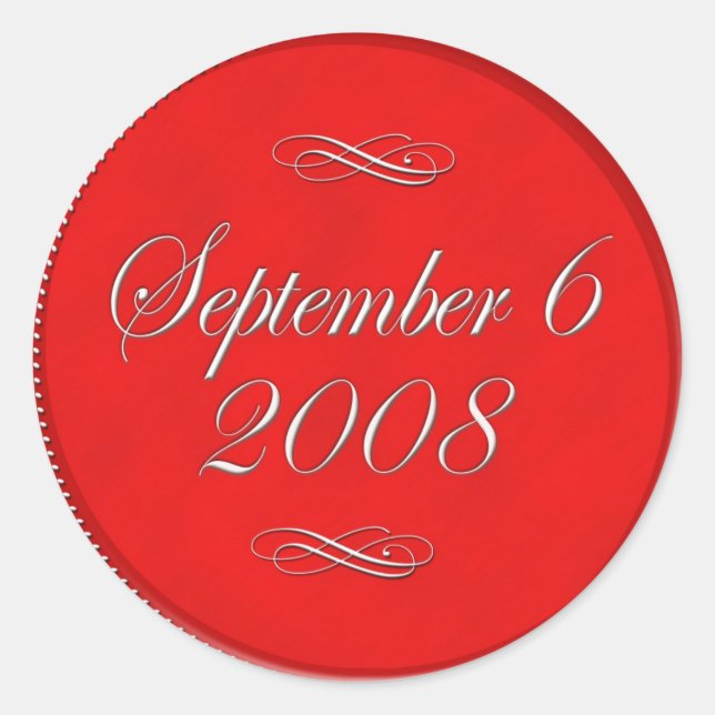 Custom Wedding Stickers for Gift Bags (Front)