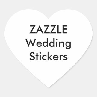Custom Wedding Stickers HEART GLOSSY (20 pk.)
