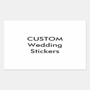 Custom Wedding Stickers RECTANGLE MATTE (4 pk.)