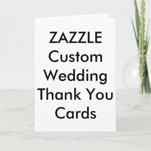 Custom Wedding Thank You Cards 5" x 7"