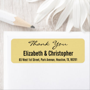 Custom Wedding Thank You Return Address Label
