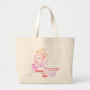 Custom Wedding Tote Bag – Personalized 