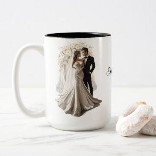 Custom Wedding  Two-Tone Coffee Mug