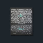 Custom Wedding Vows on Canvas Print<br><div class="desc">A constant reminder of the vows that you made on your special day. Customisable size,  colour etc. A great wedding,  anniversary or just because gift!</div>