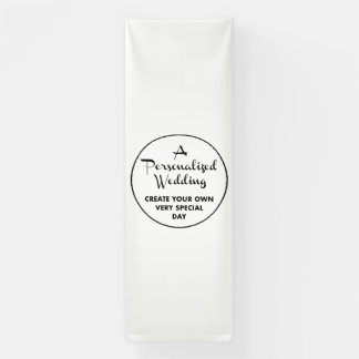 Custom Wedding Welcome Sign 12' x 4' Vinyl Banner