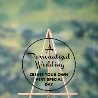 Custom Wedding Welcome Sign 24" x 36" Acrylic