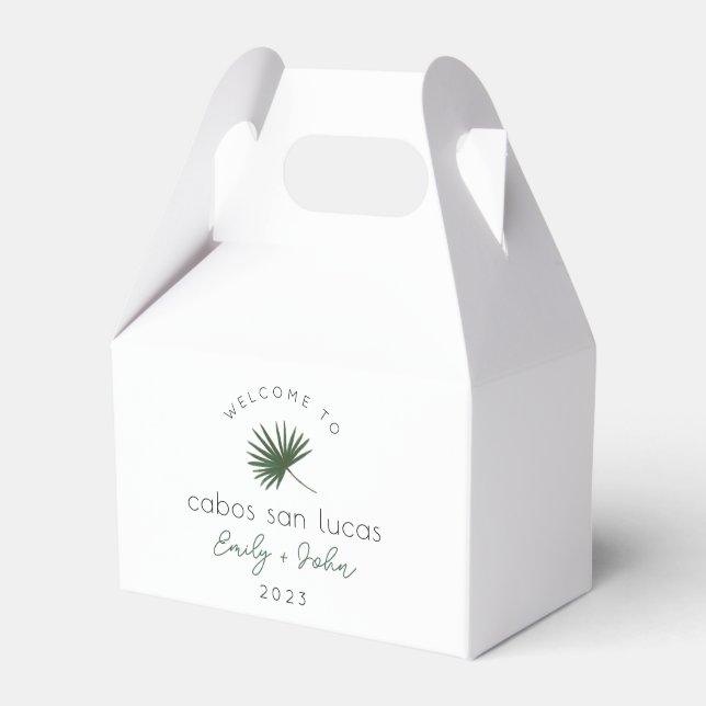Custom wedding welcome to Mexico Favour Box (Front Side)