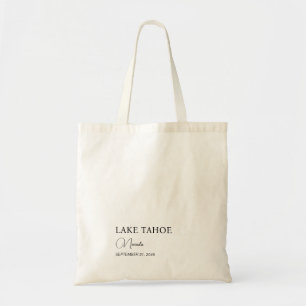Custom Wedding Welcome Tote Bag